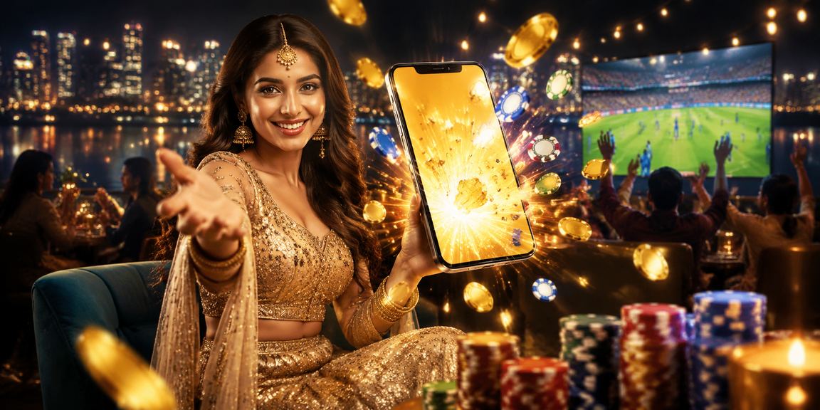 Elegant Mumbai Bandra casino app promo with lehenga